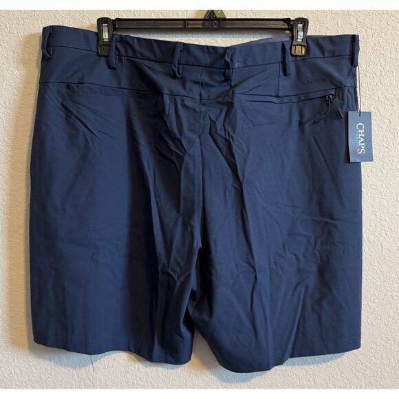 Chaps Golf Shorts Men's 42 Navy‎ Blue Slim Fit 9" Inseam Stretch Breathable - Picture 2 of 5